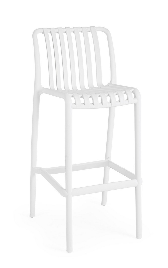 Hoker ogrodowy BILLIE białe 38x47 z polipropylenu Bizzotto