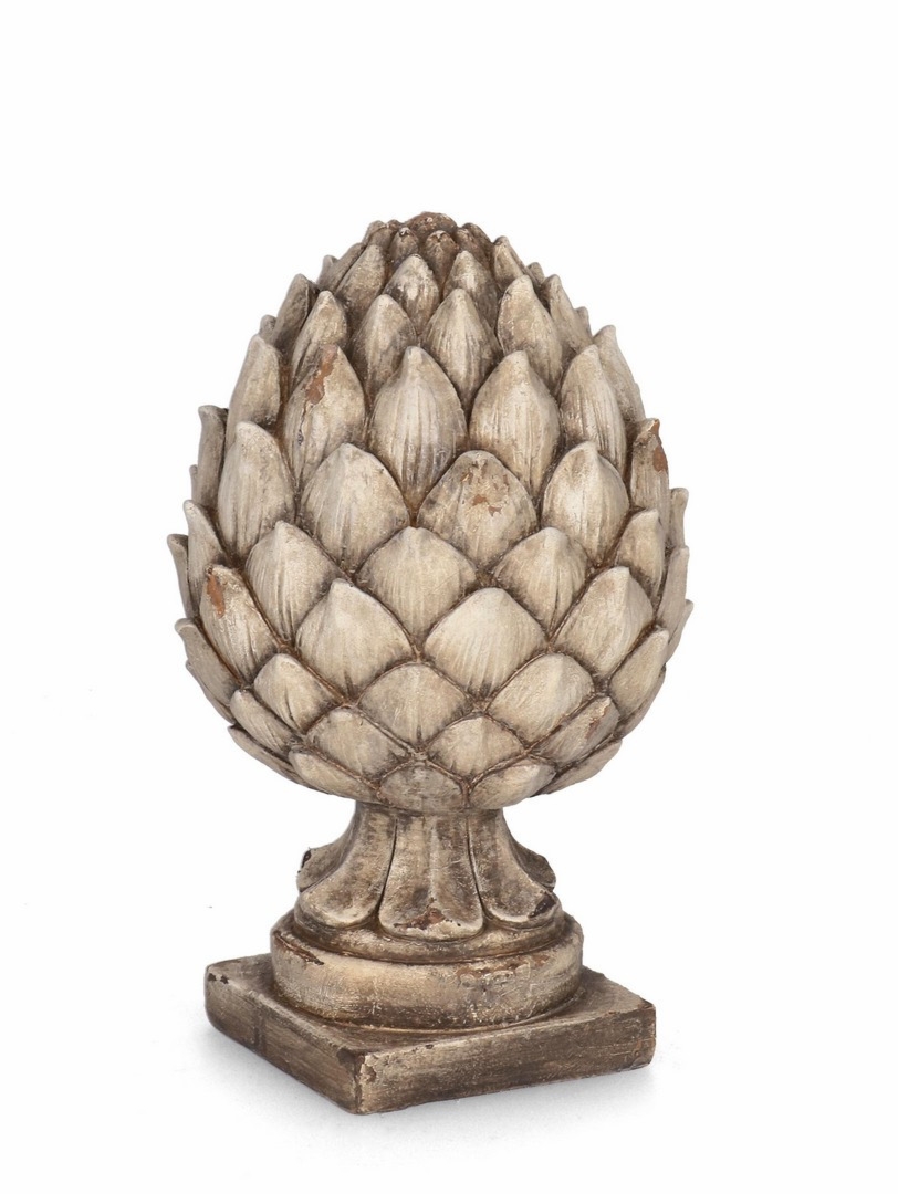 Dekoracja szyszka BEIGE beżowy Ø23 z magnezu Bizzotto