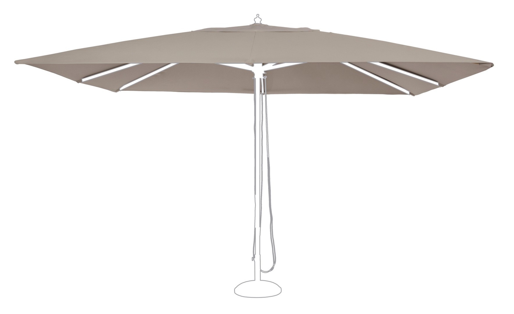 Poszycie do parasola ECLIPSE ECLIPSE taupe 400x300 z poliamidu Bizzotto