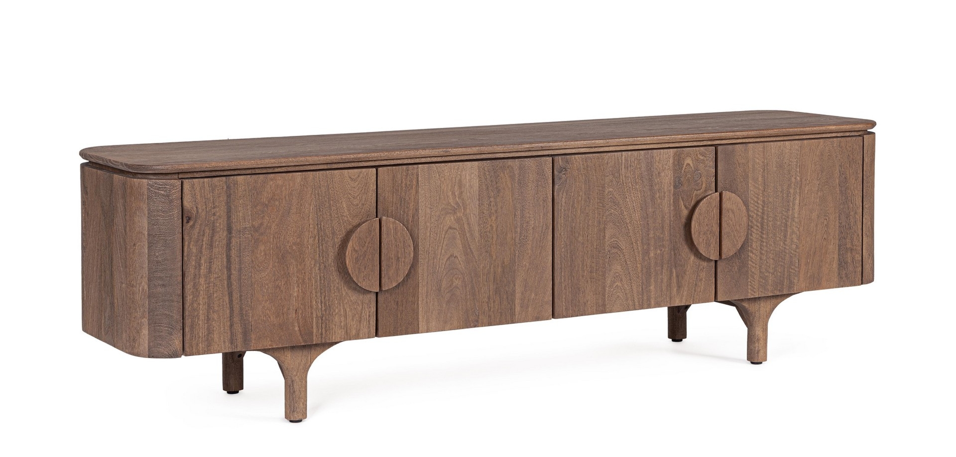 Szafka RTV Latur brązowa 175x40x50cm drewno mango i MDF Bizzotto