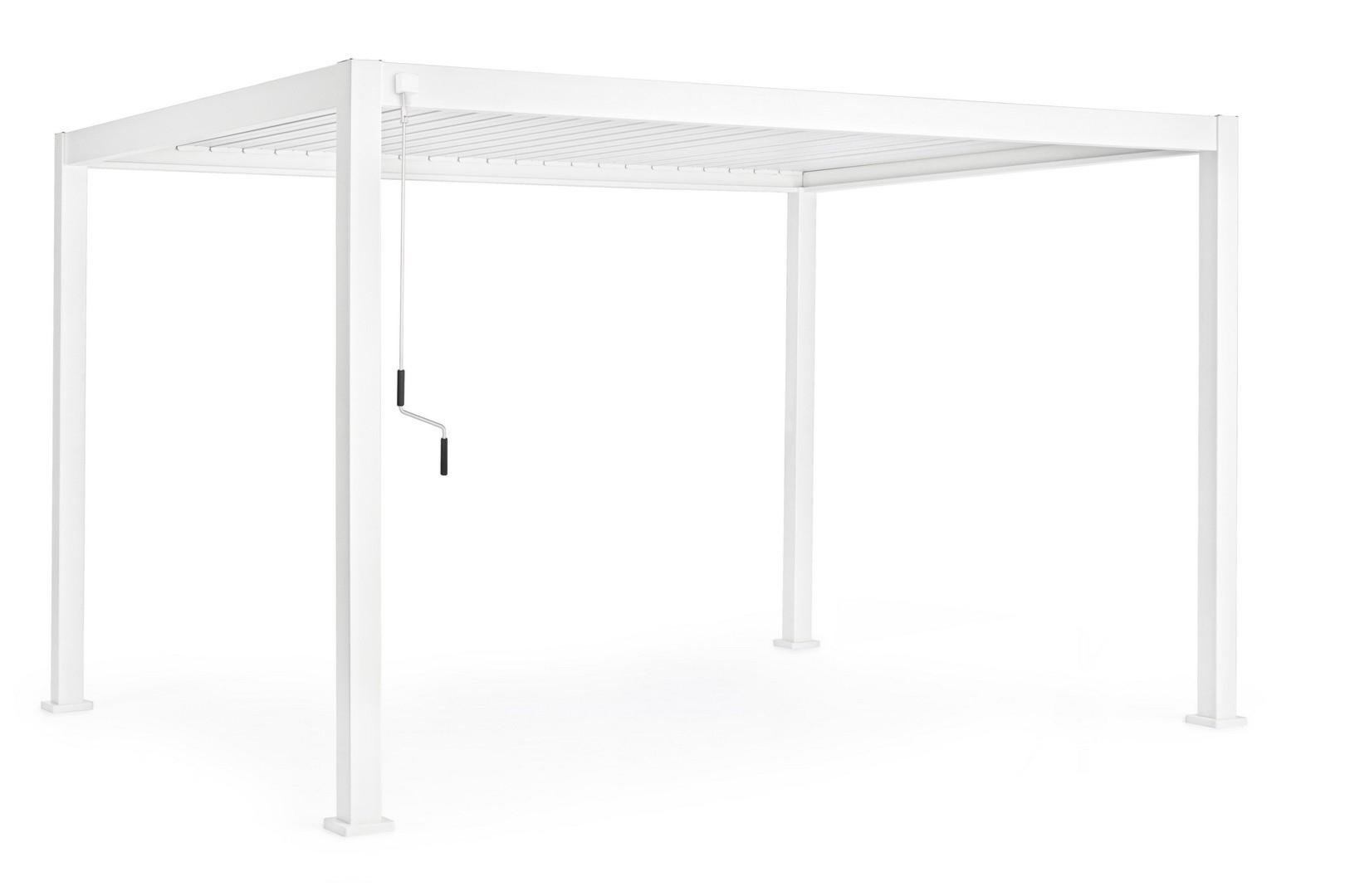 Pergola ogrodowa OCEAN biała 400x300 z aluminium Bizzotto