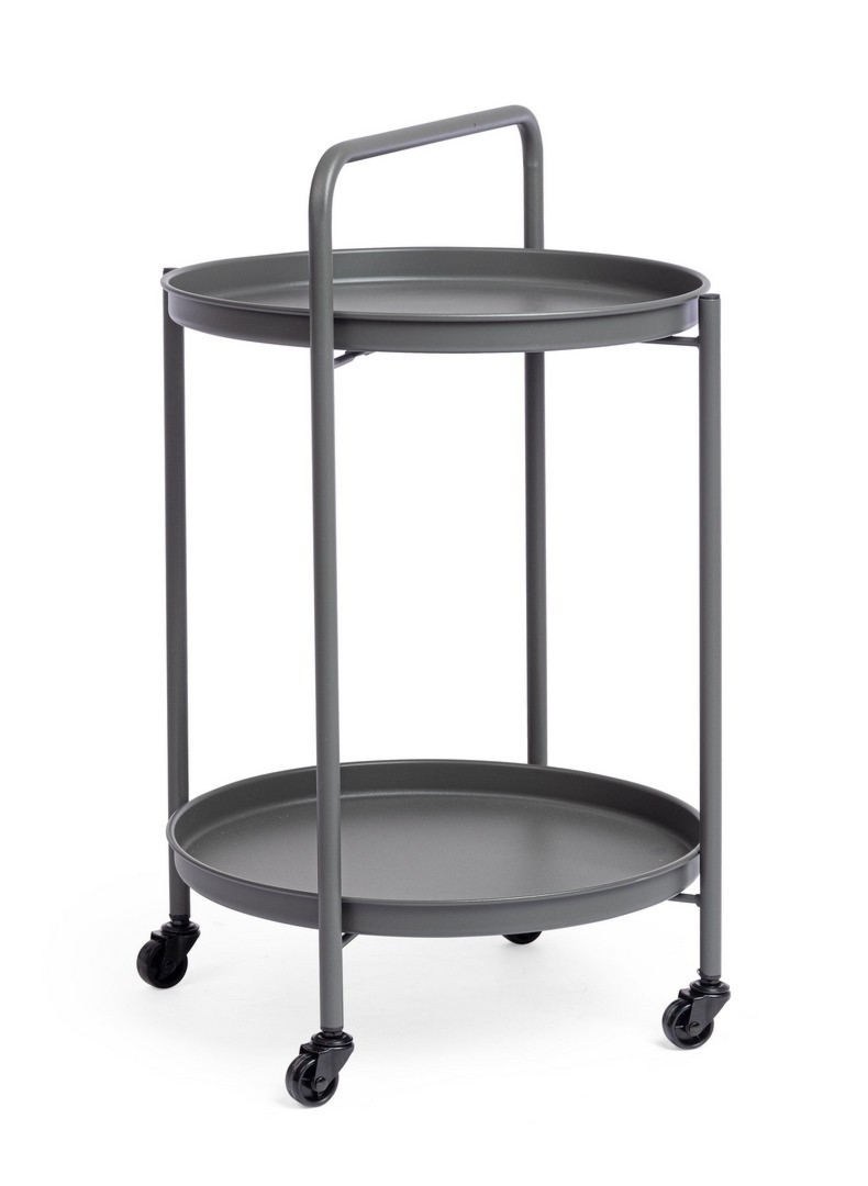 Wózek ogrodowy AUSTIN antracyt Ø44 ze stali Bizzotto