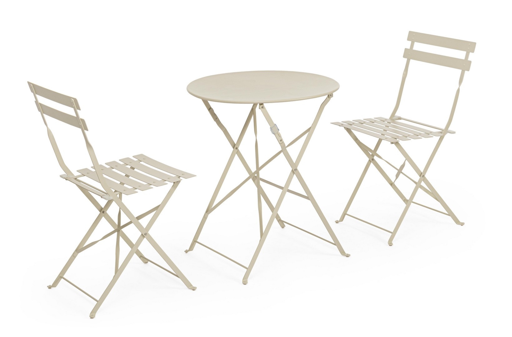 Zestaw balkonowy AUSTIN jasny ze stali Bizzotto