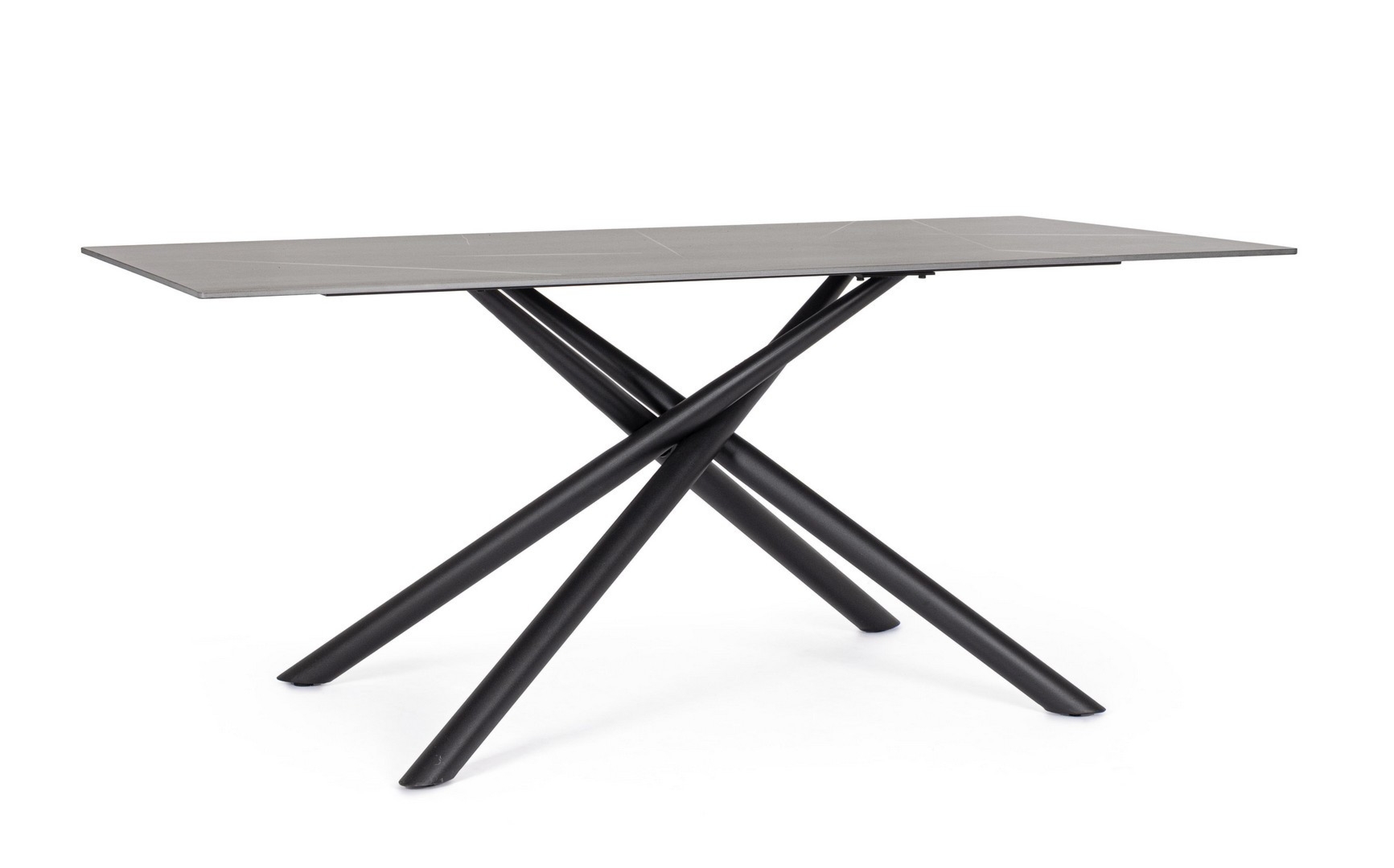 Stół Argita czarny 180x90x76cm stal i porcelanowa Bizzotto