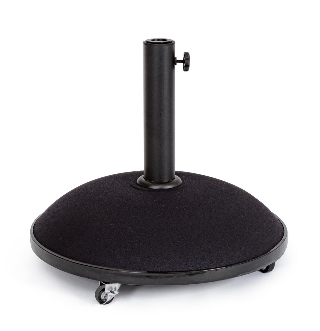 Podstawa do parasola z nogą centralną BARRY czarna Ø58 z cementu Bizzotto