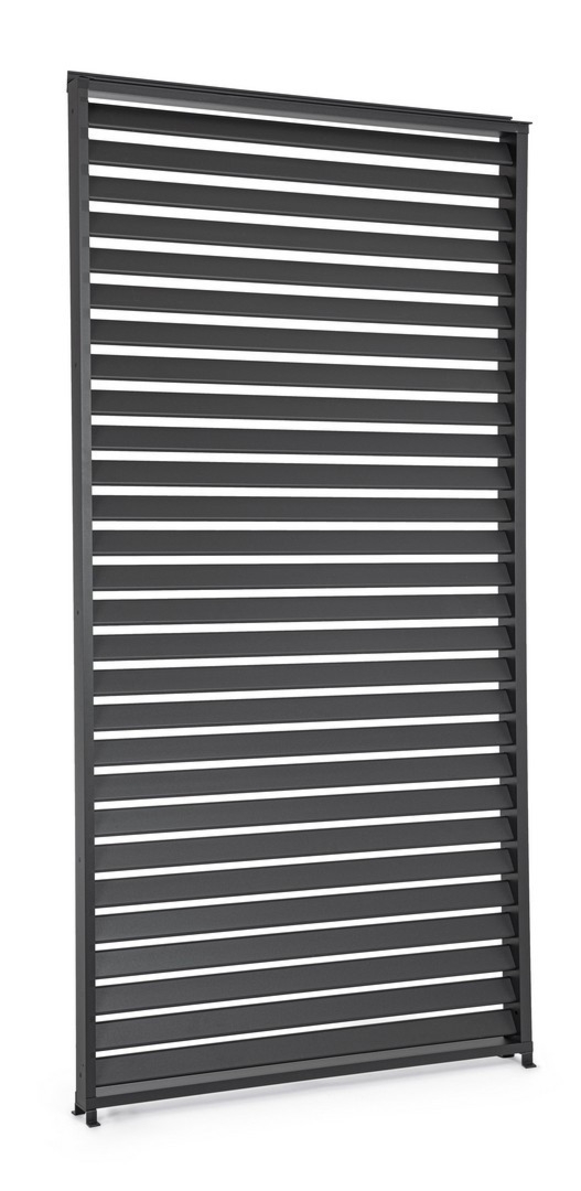 Panel żaluzjowy do pergoli OCEAN antracytowy 123.5x6 z aluminium Bizzotto