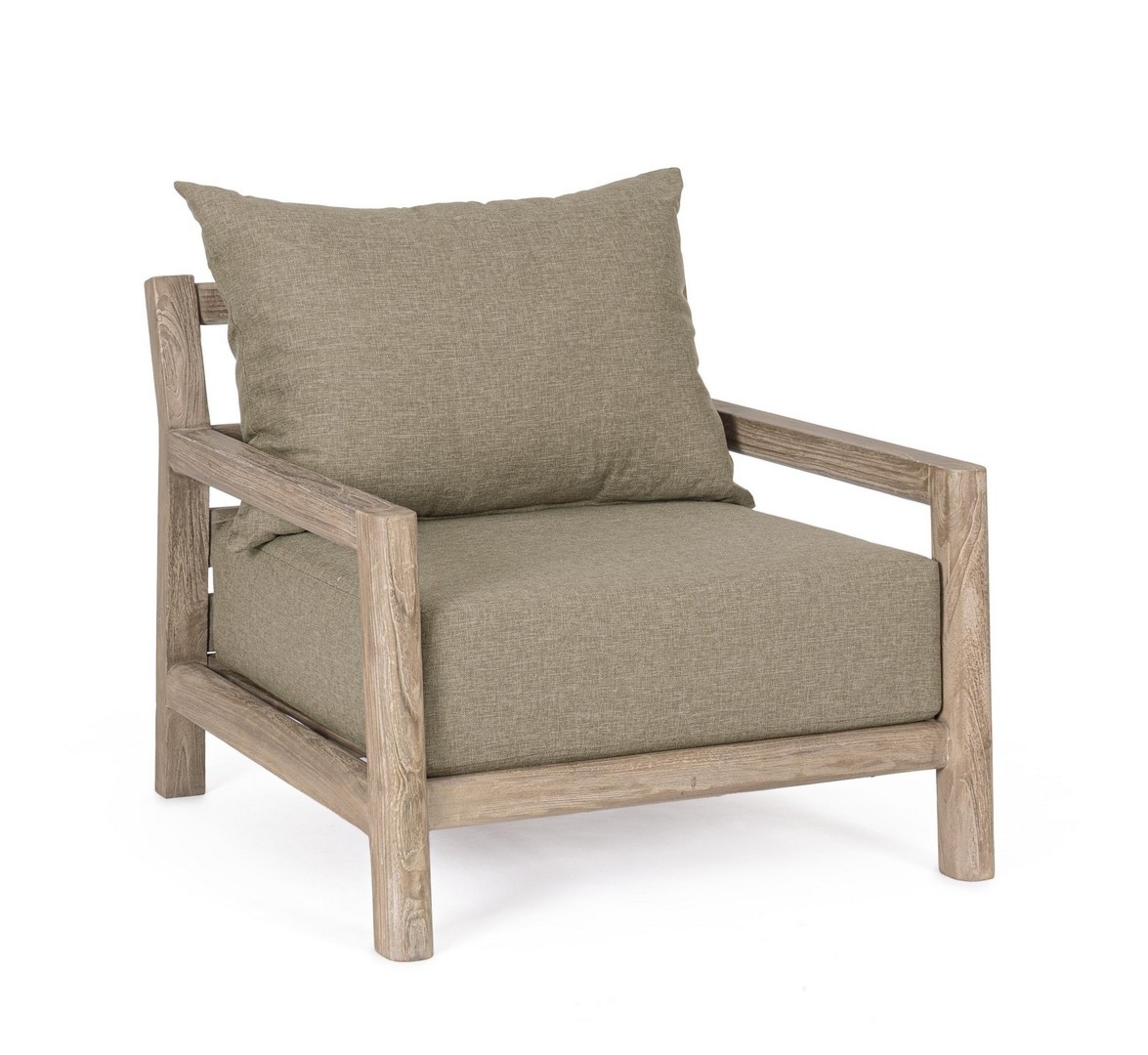 Fotel ogrodowy MAYNARD  85x90 z drewna teak Bizzotto