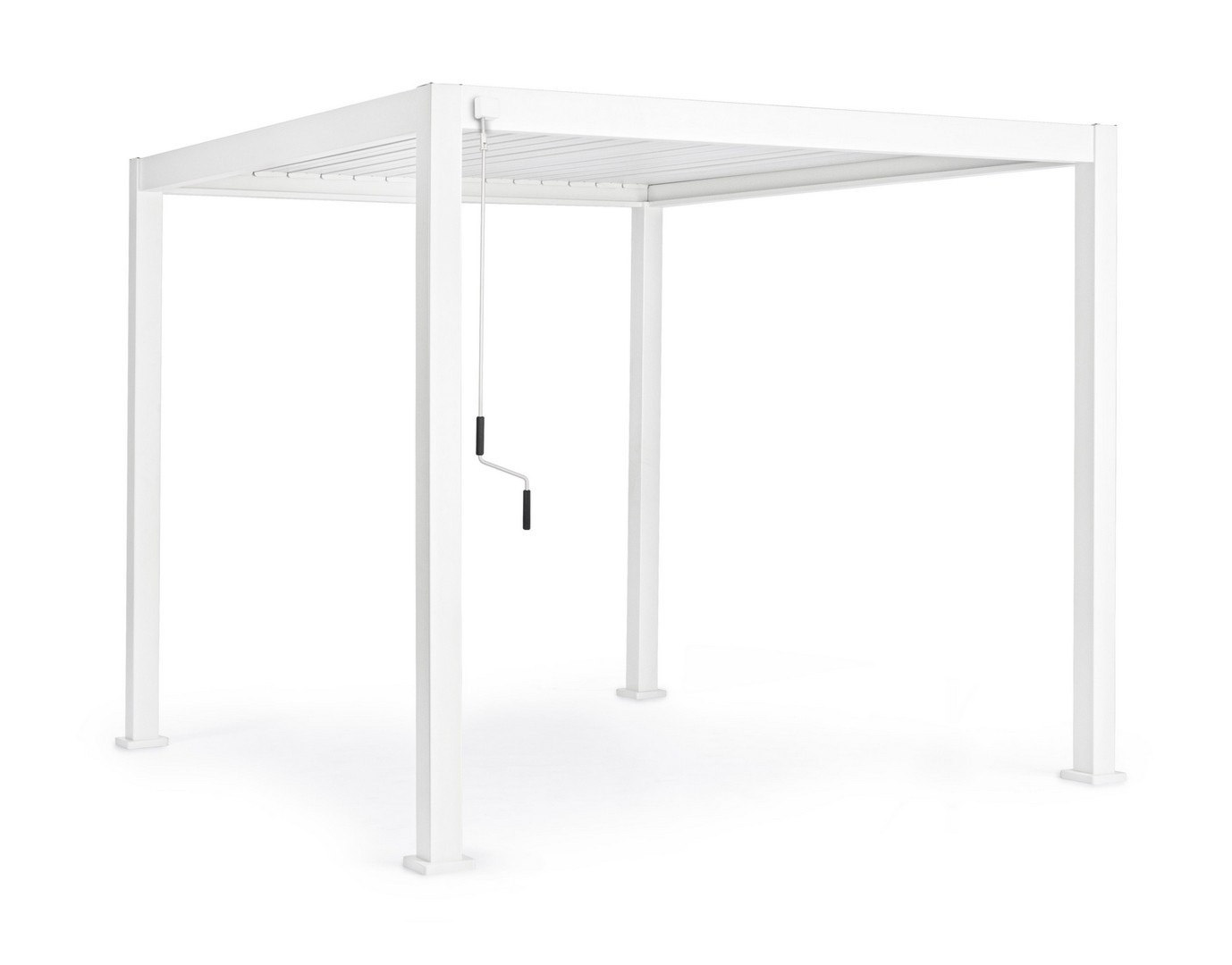 Pergola ogrodowa OCEAN biała 300x300 z aluminium Bizzotto