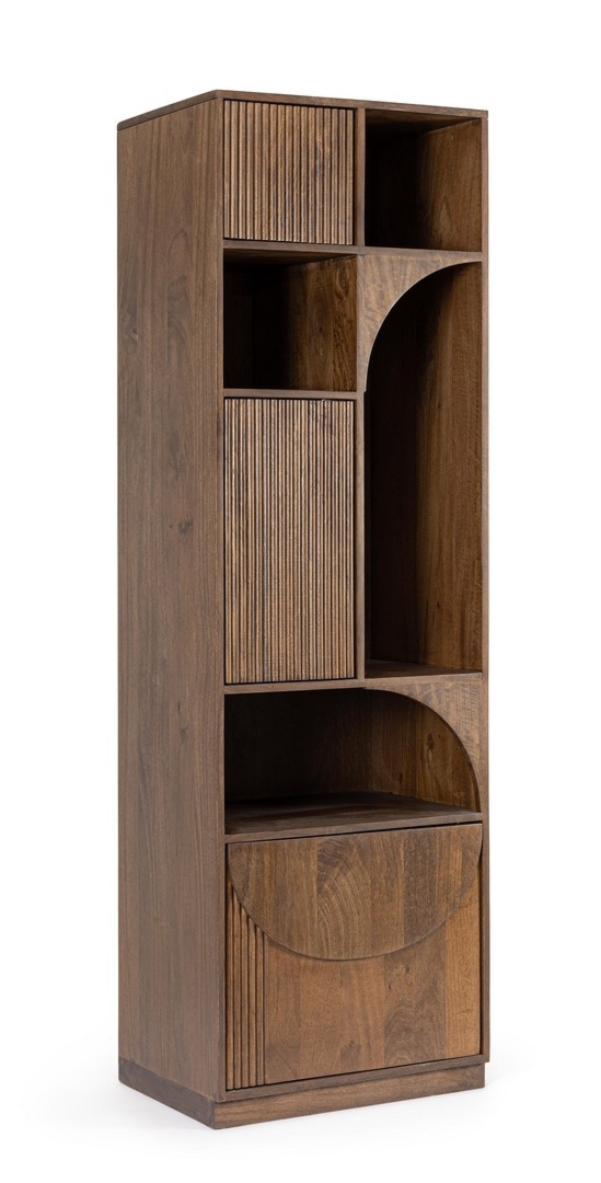 Regał Orissa naturalny 55x40x180cm drewno mango i MDF Bizzotto