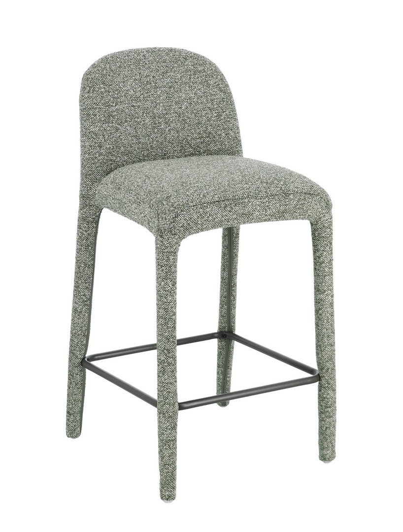 Krzesło kuchenne Antara zielone 50x67x92cm stal PET Bizzotto