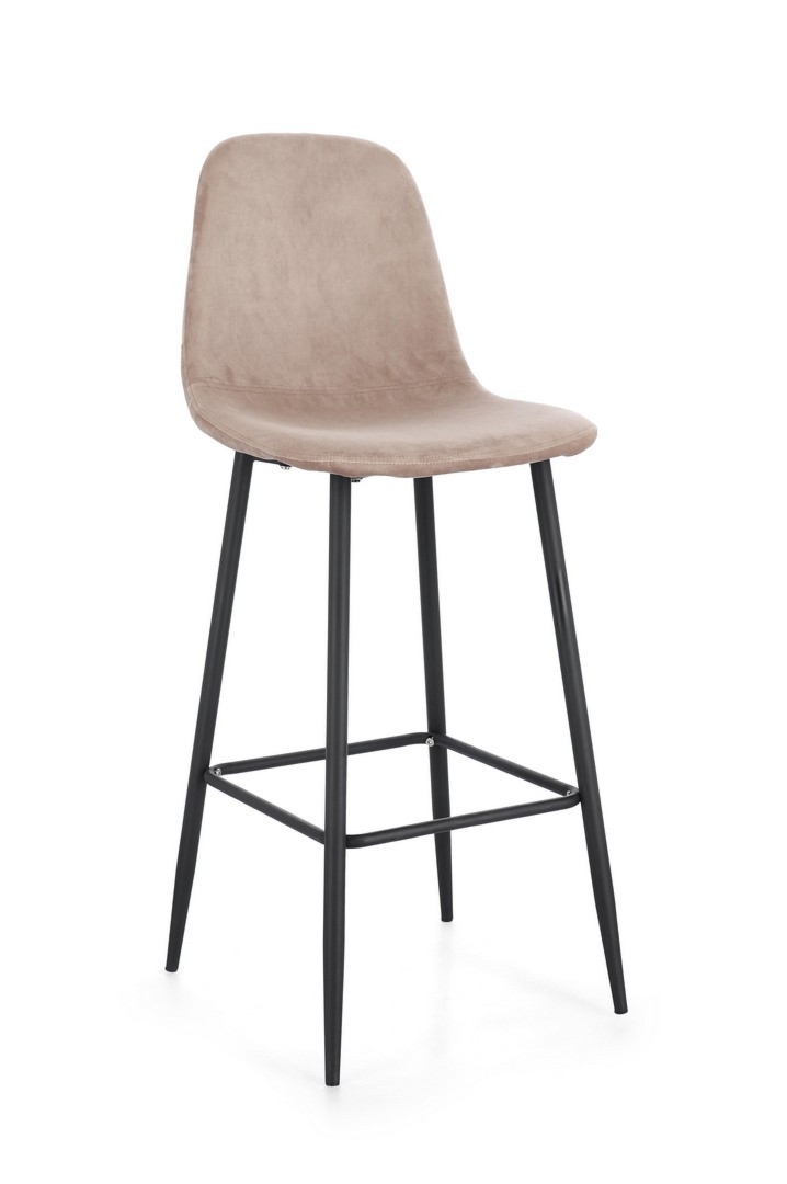 Hoker Irelia taupe 46x39x103cm welwet PET, PU, stal Bizzotto