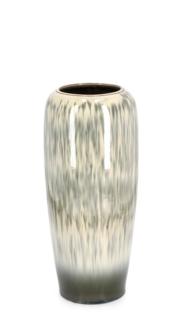 Wazon wykonany ręcznie COIRA beżowy Ø26 z terakoty Bizzotto