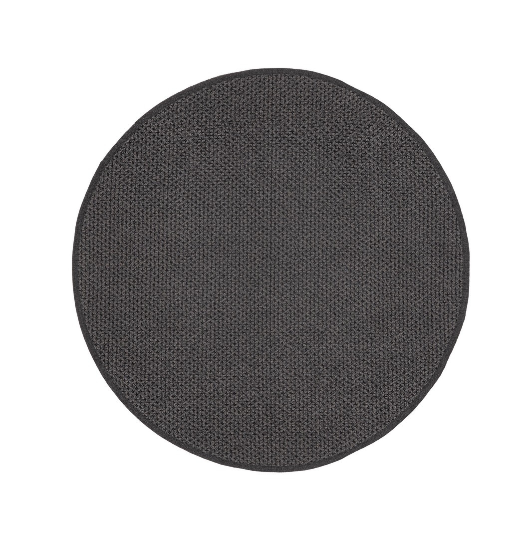 Dywan zewnętrzny DAYA ciemnoszary Ø150 ręcznie tkany z polipropylenu Bizzotto