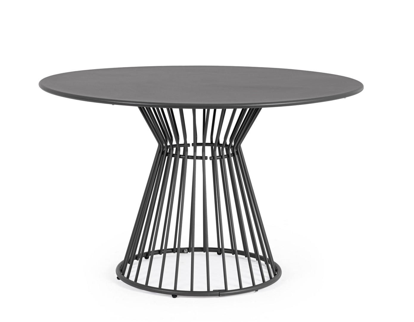 Okrągły stół ogrodowy AUSTIN antracyt Ø120 stalowy Bizzotto