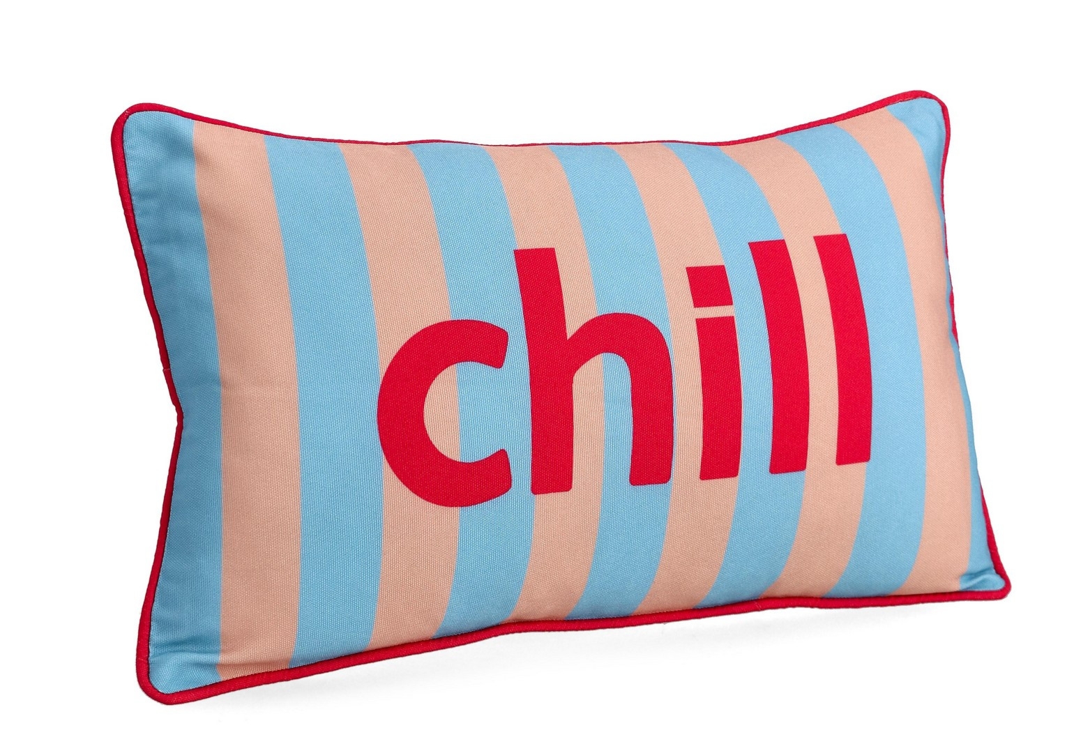 Poduszka outdoorowa KARERA pomarańczowo niebieski 30x50 wodoodporna z poliestru Bizzotto