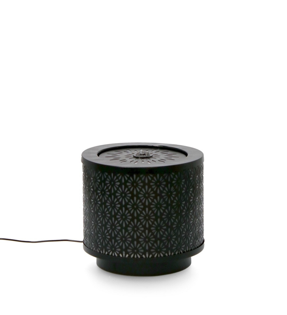 Fontanna ogrodowa MIKI czarna Ø25 metalowa Bizzotto