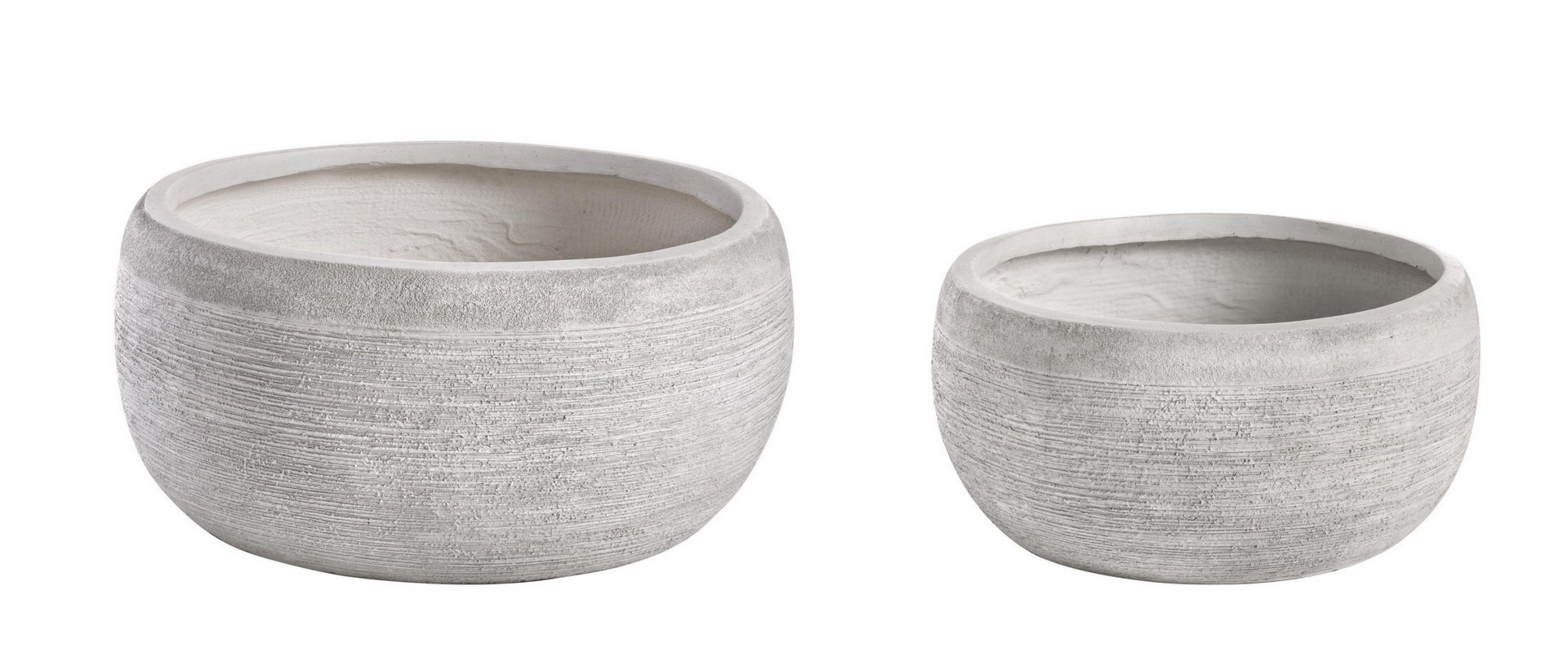 Zestaw donic ogrodowych GRAFFITI biały Ø42 z włókna szklanego i gliny Bizzotto