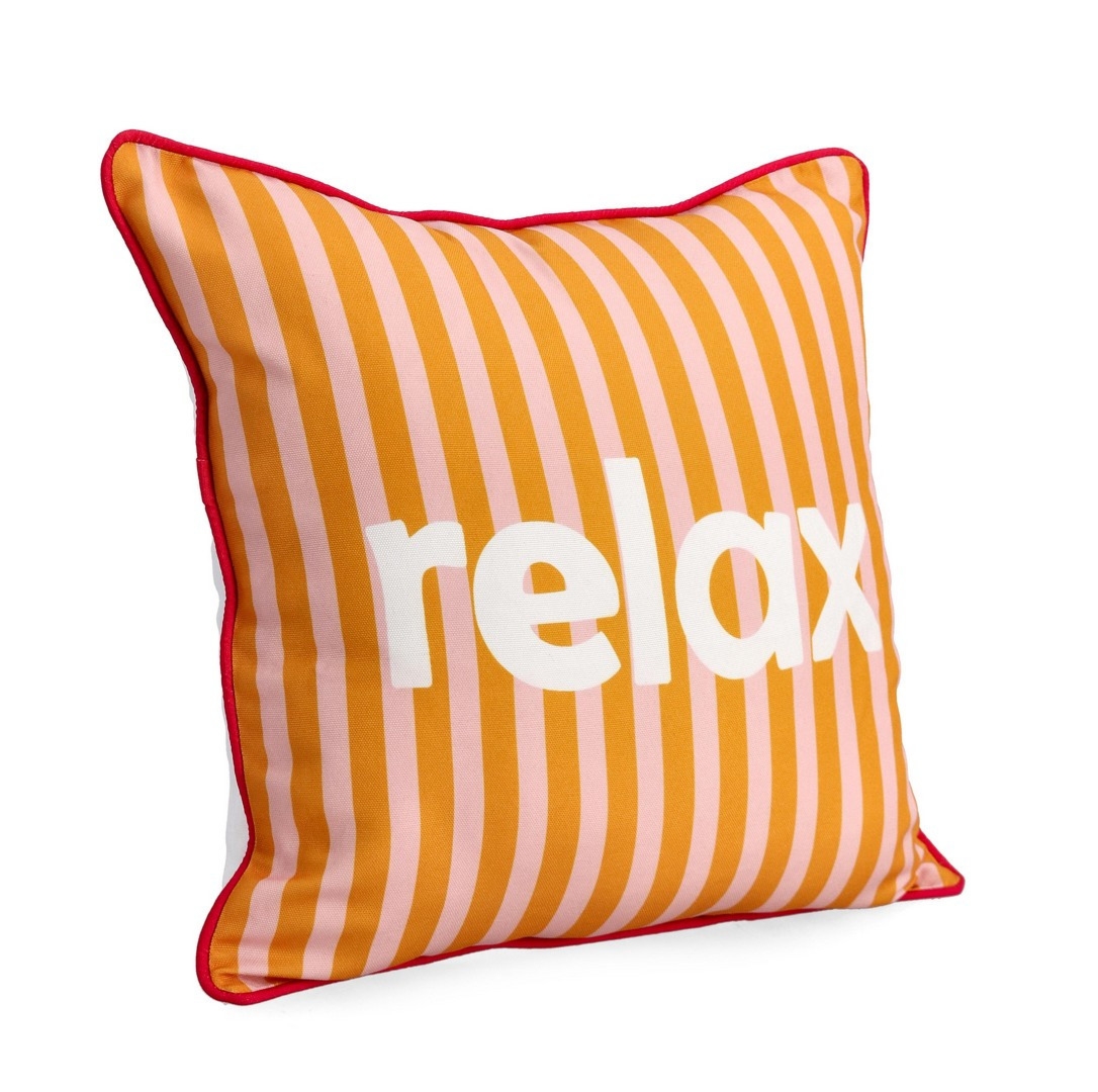 Poduszka outdoorowa KARERA pomarańczowa 45x45 wodoodporna z poliestru Bizzotto