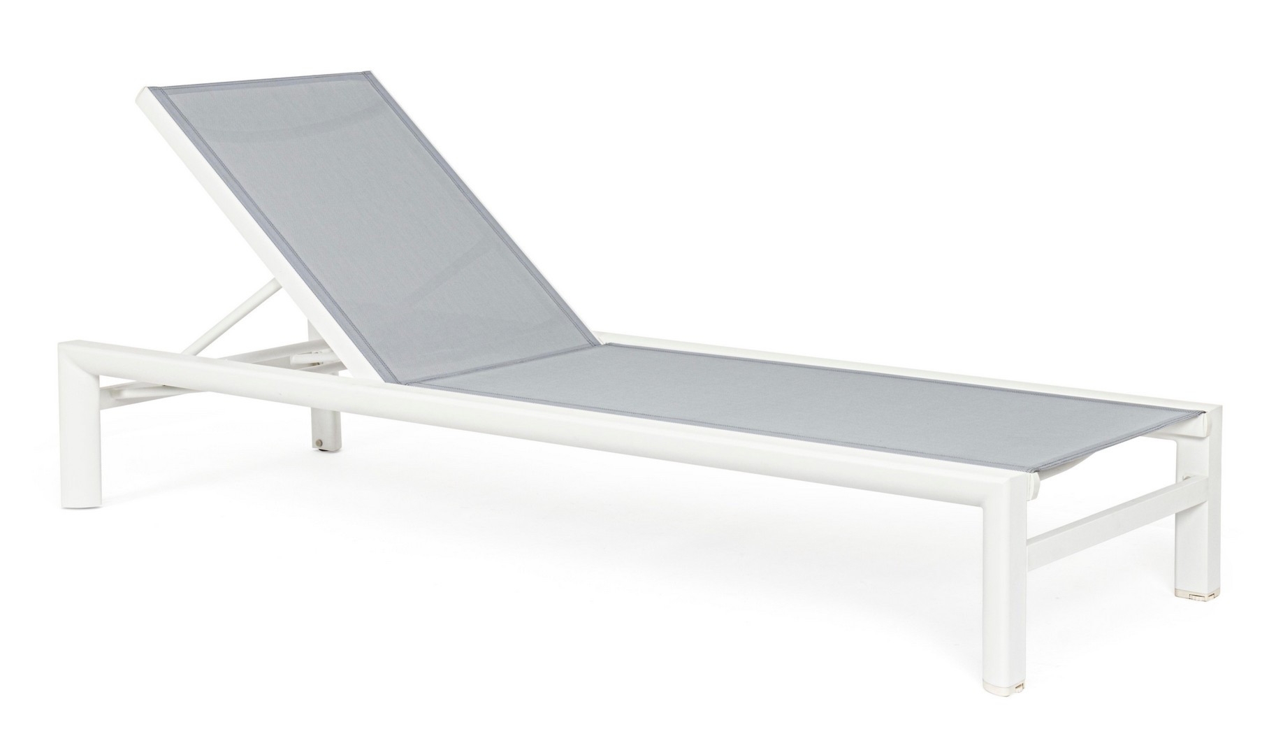 Leżak ogrodowy SKIPPER biały 74x200 aluminiowy Bizzotto