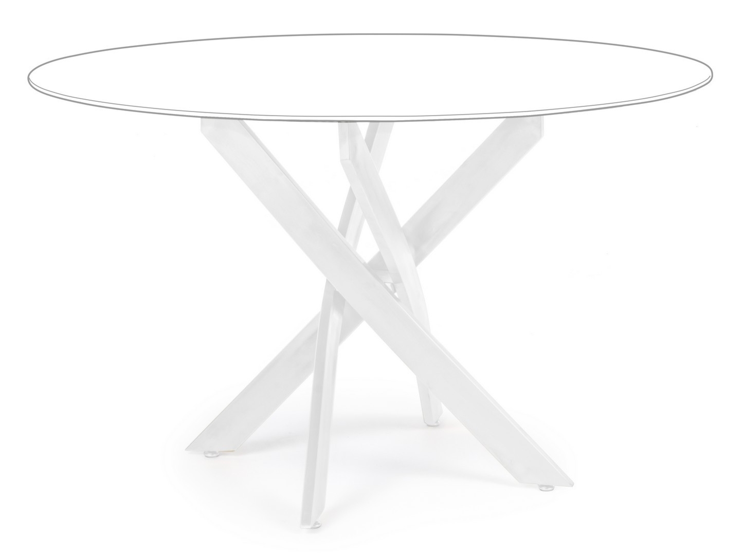 Stół George czarny Ø120x73.5cm stal Bizzotto