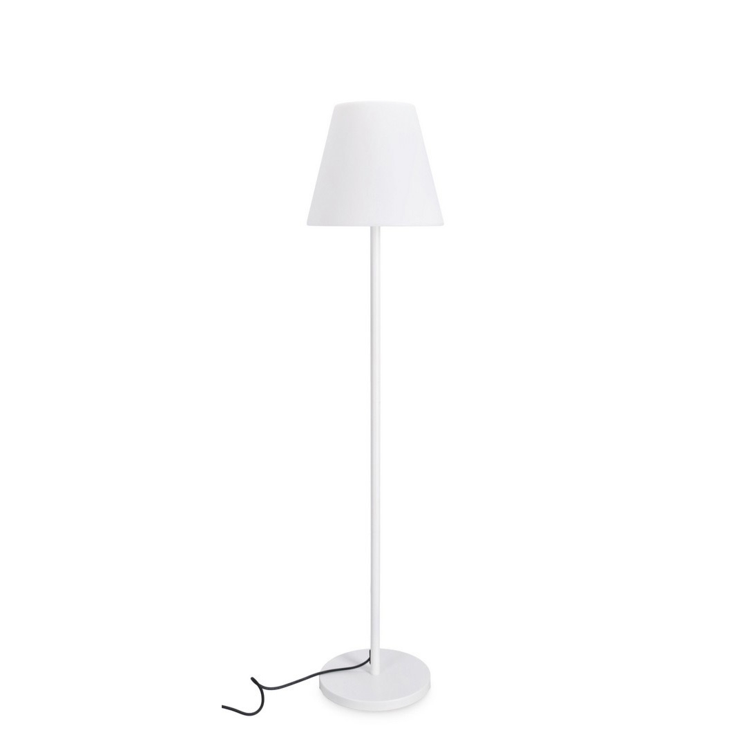 Lampa podłogowa YOKU biała Ø34 stalowa Bizzotto