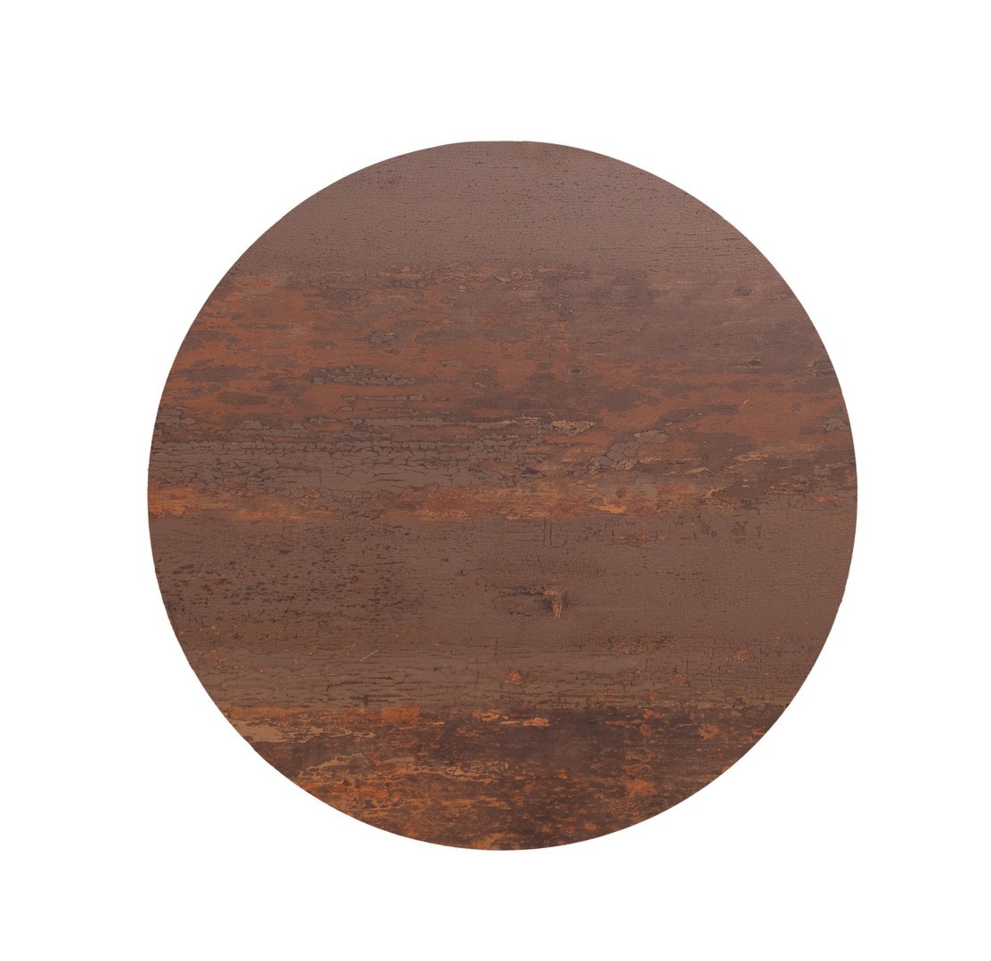 Blat stołu ogrodowego CORTEN Ø80 z laminatu HPL Bizzotto