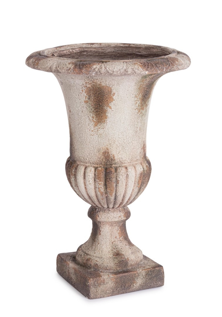 Wazon ręcznie wykonany SAIFUL beżowy Ø48 z magnezu Bizzotto