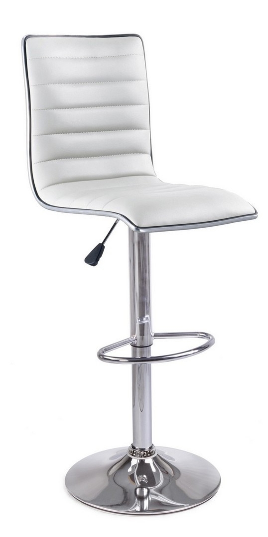 Hoker Jackson czarny 53x40x96/117cm stal i imitacja skóry Bizzotto