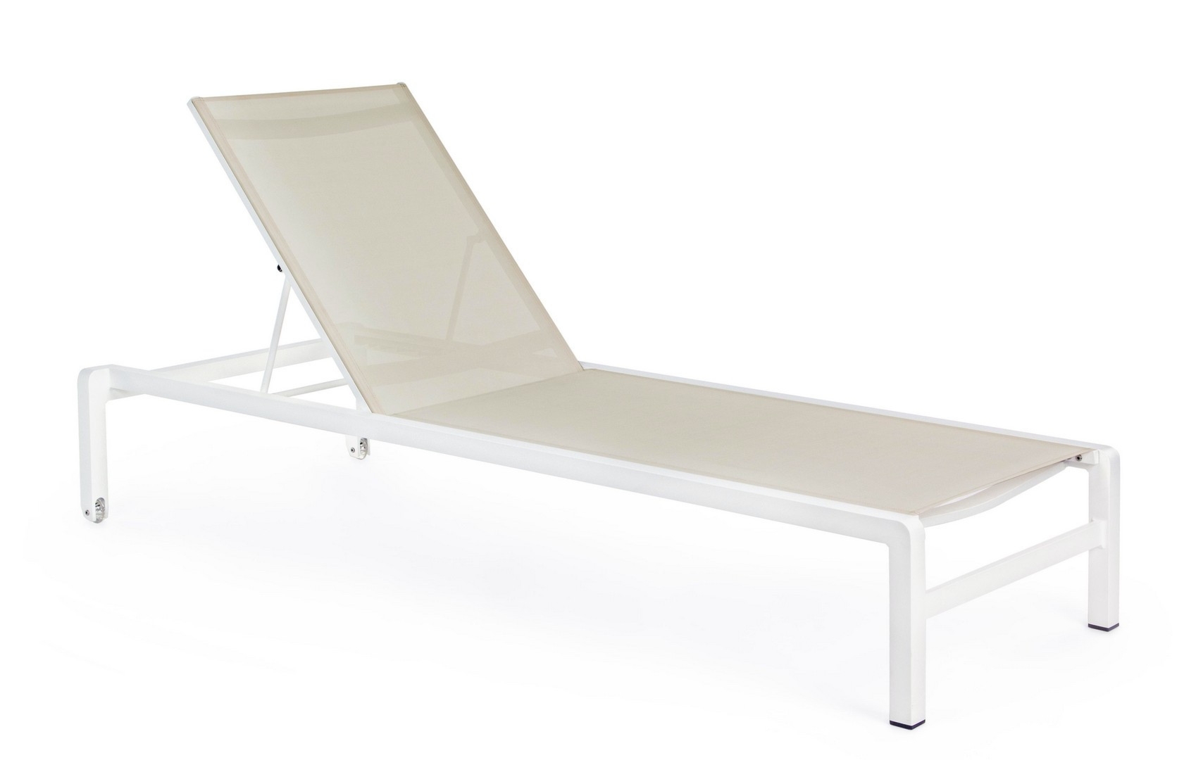 Leżak ogrodowy KONNOR biały 78x195 aluminiowy Bizzotto