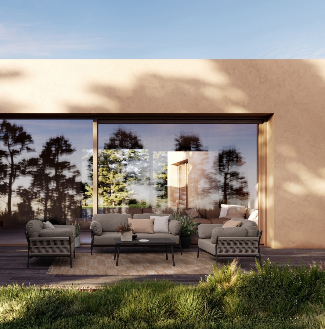 Ekskluzywny zestaw PARDIS brązowy QS25 aluminowy Bizzotto