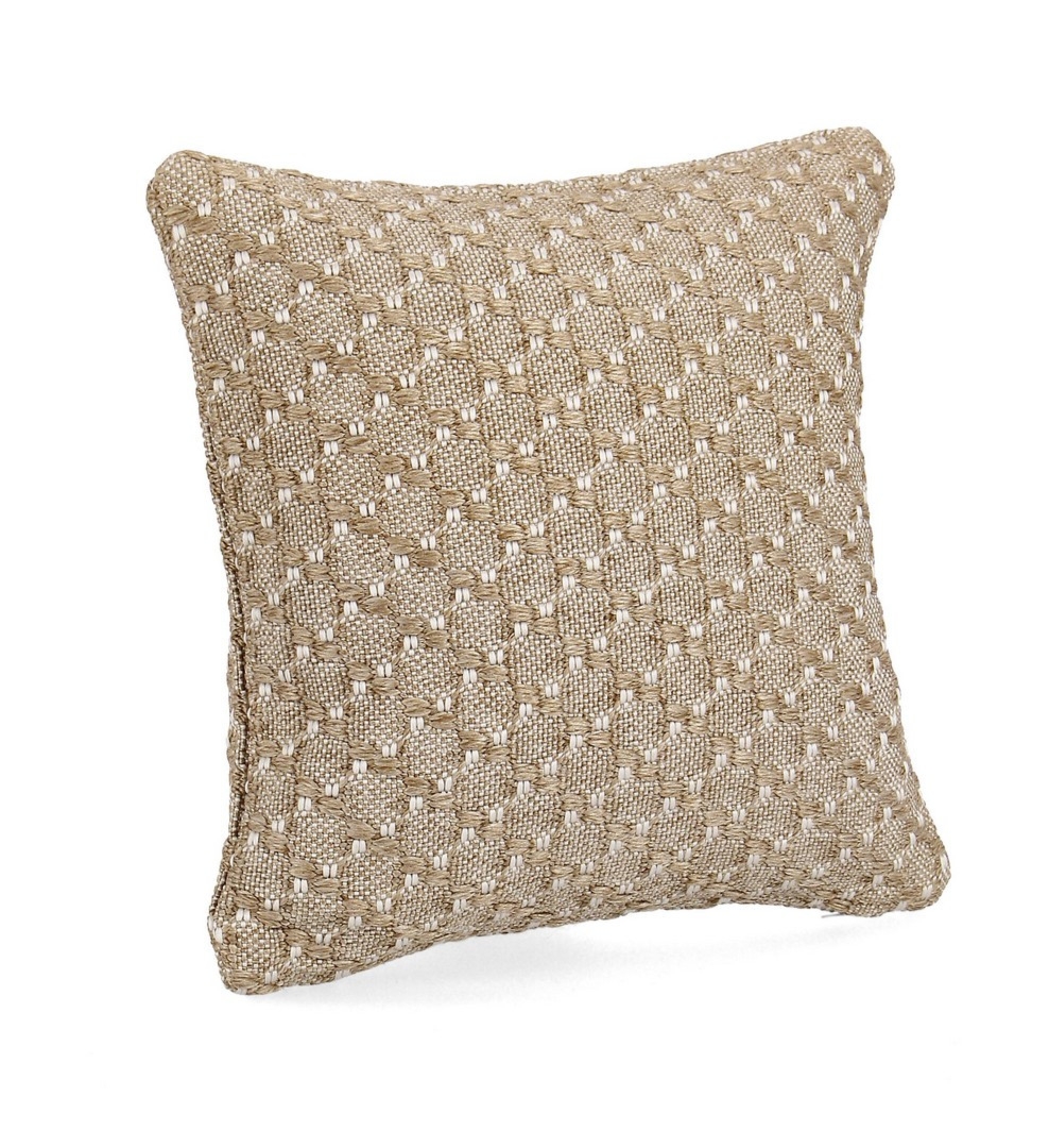 Poduszka outdoorowa BHAJAN taupe 45x2.3x45 ręcznie robiona z polipropylenu Bizzotto