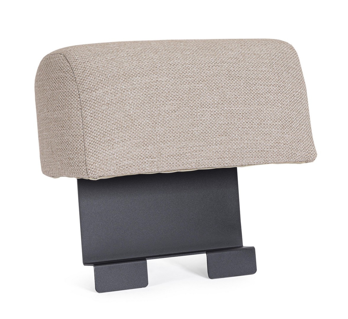 Podłokietnik GERALD antracyt/beż aluminiowy Bizzotto