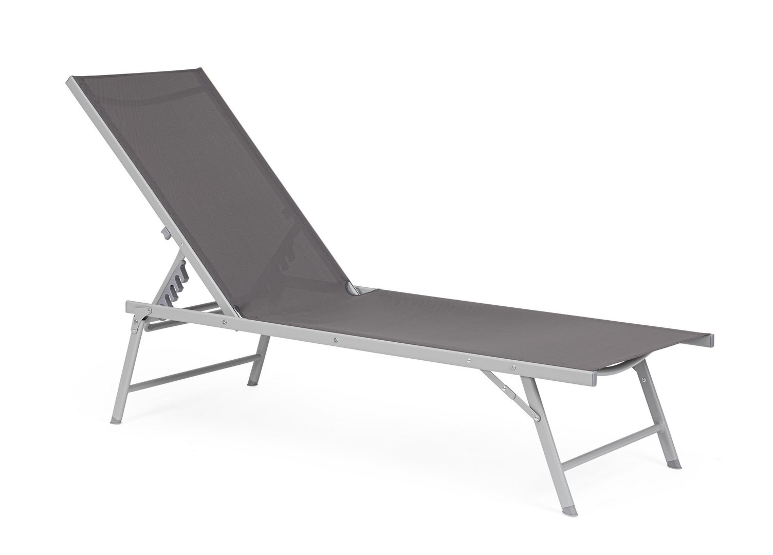 Leżak kempingowy CAYO antracytowy 181x55.5 z anodowanego aluminium Bizzotto