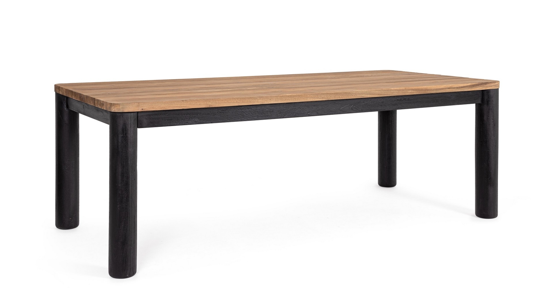 Stół ogrodowy RODERICK 220x100 aluminiowy z blatem z drewna tekowego Bizzotto