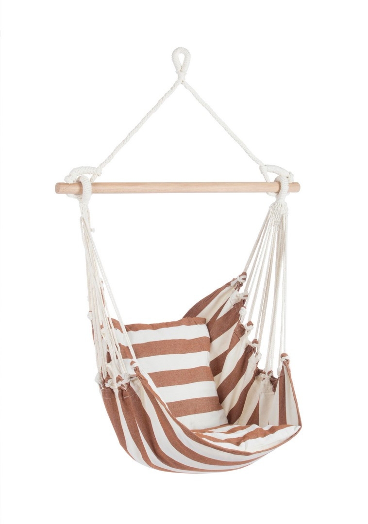 Fotel hamakowy wiszący RELAX biały 85x100 z polibawełny Bizzotto