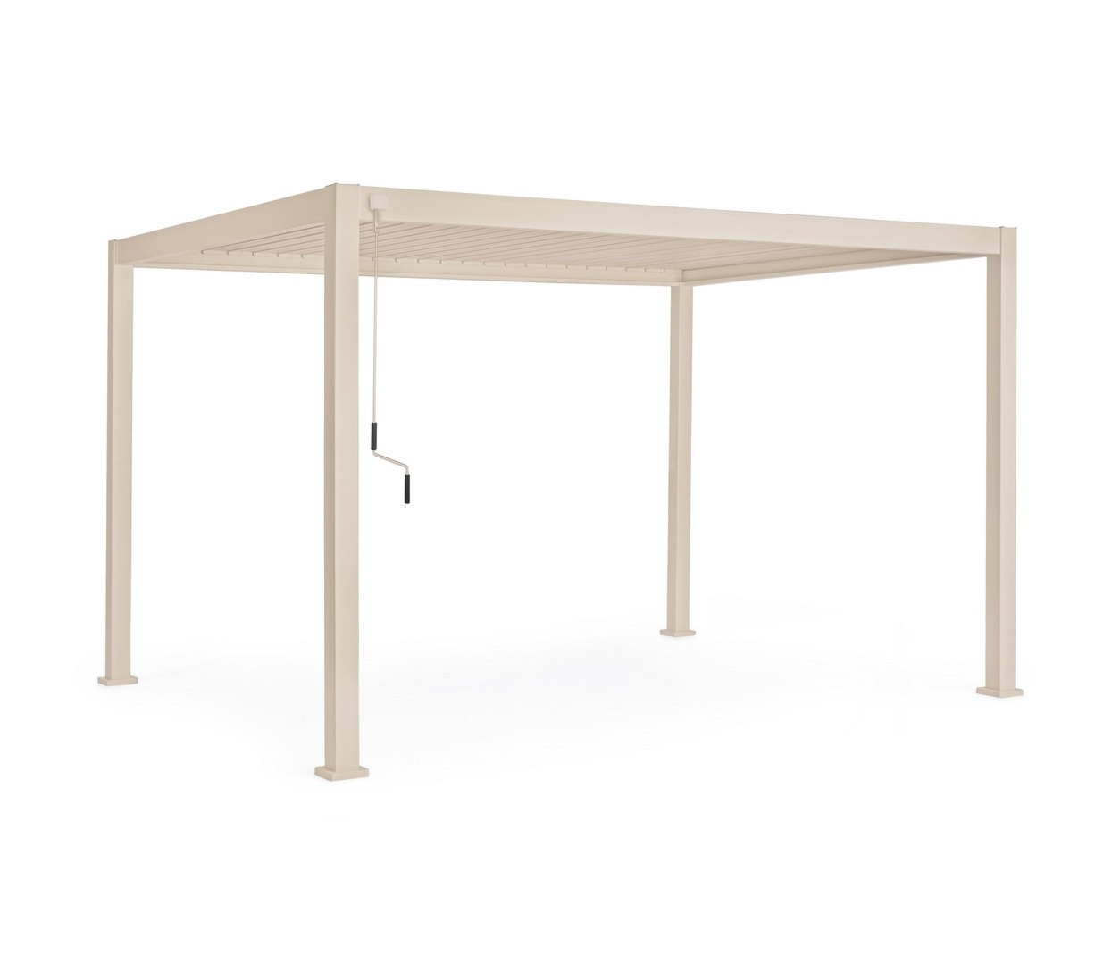 Pergola ogrodowa OCEAN jedwabisty 400x300 z aluminium Bizzotto