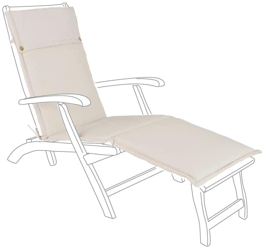 Poduszka na leżak NAT beżowa 50x176 wodoodporna z poliestru Bizzotto