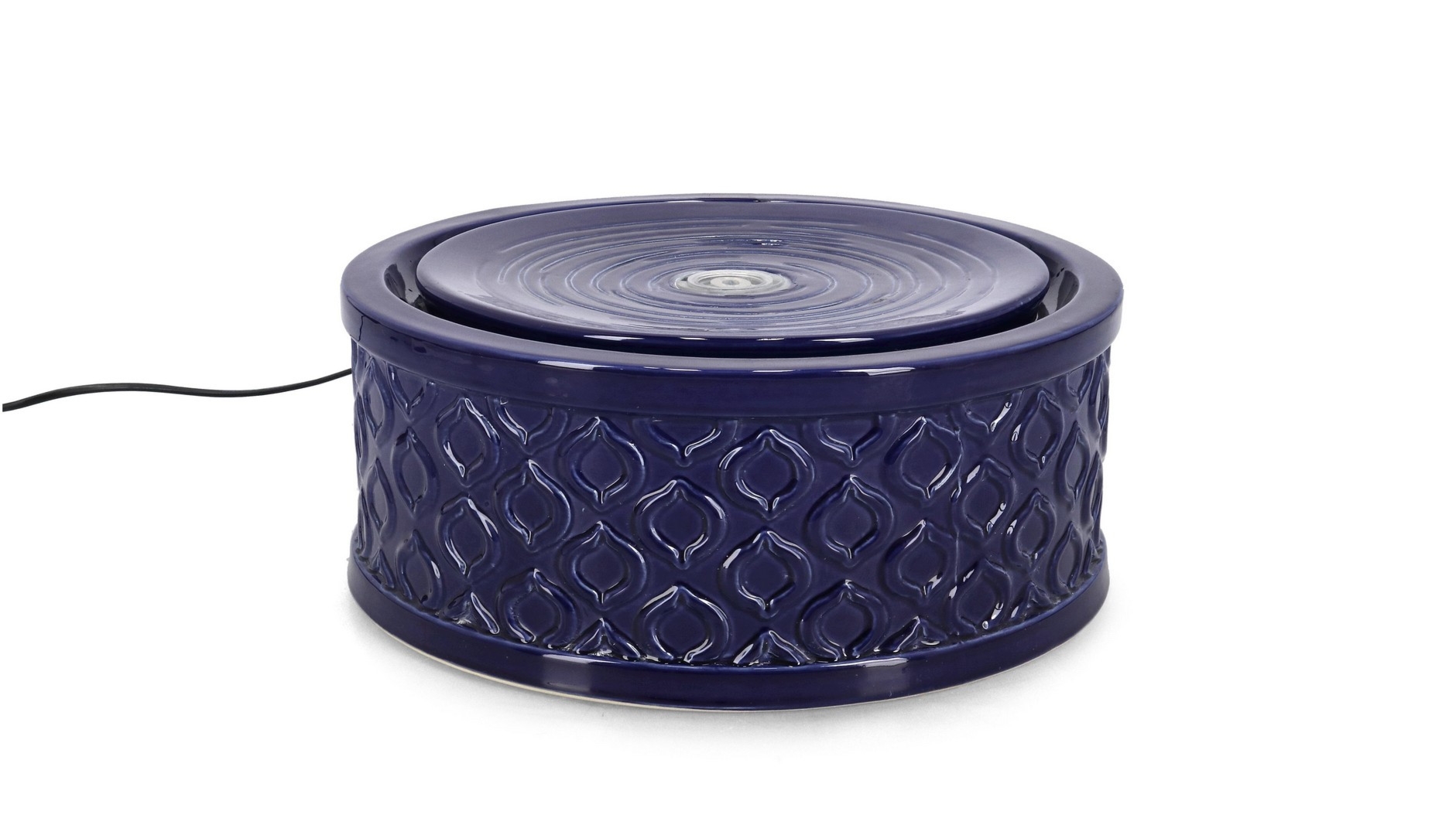 Fontanna ogrodowa LYSA indygo Ø33 ceramiczna Bizzotto