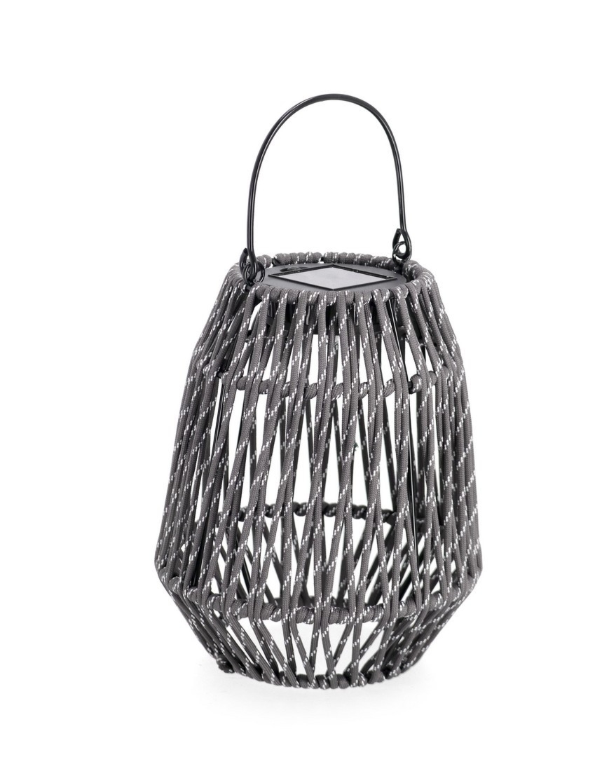 Latarnia solarna TAIKI szara Ø15 stalowa Bizzotto