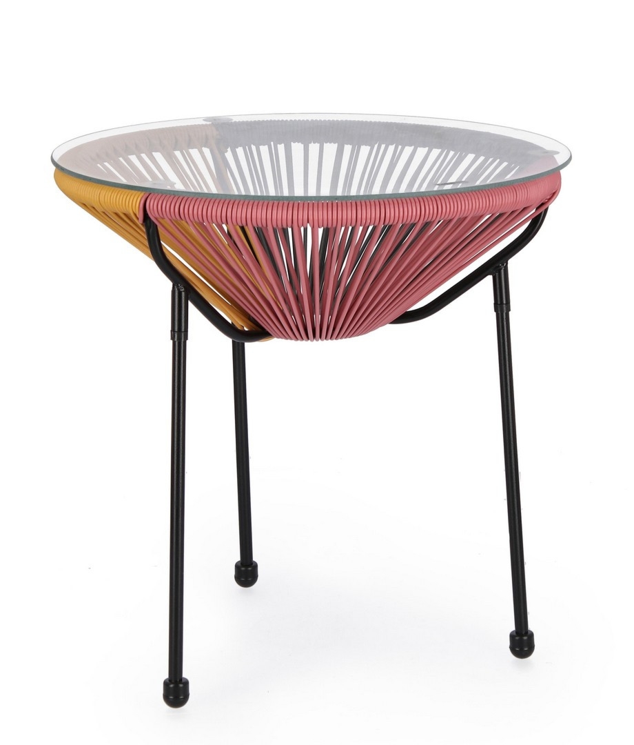 Stolik kawowy PARKER Ø50 stalowy Bizzotto