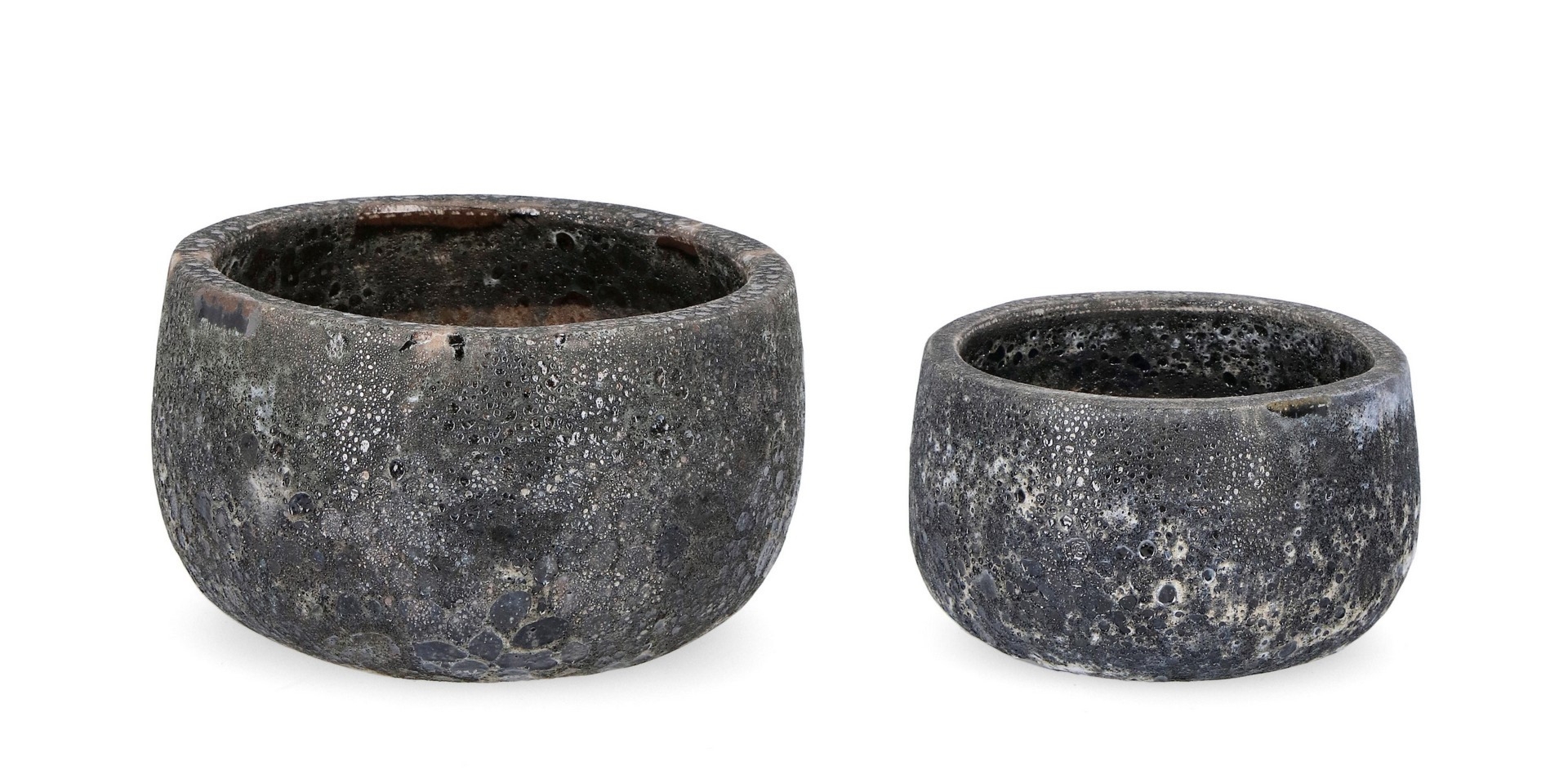 Zestaw donic ogrodowych DUYEN antracytowy Ø36,Ø29 z terakoty Bizzotto