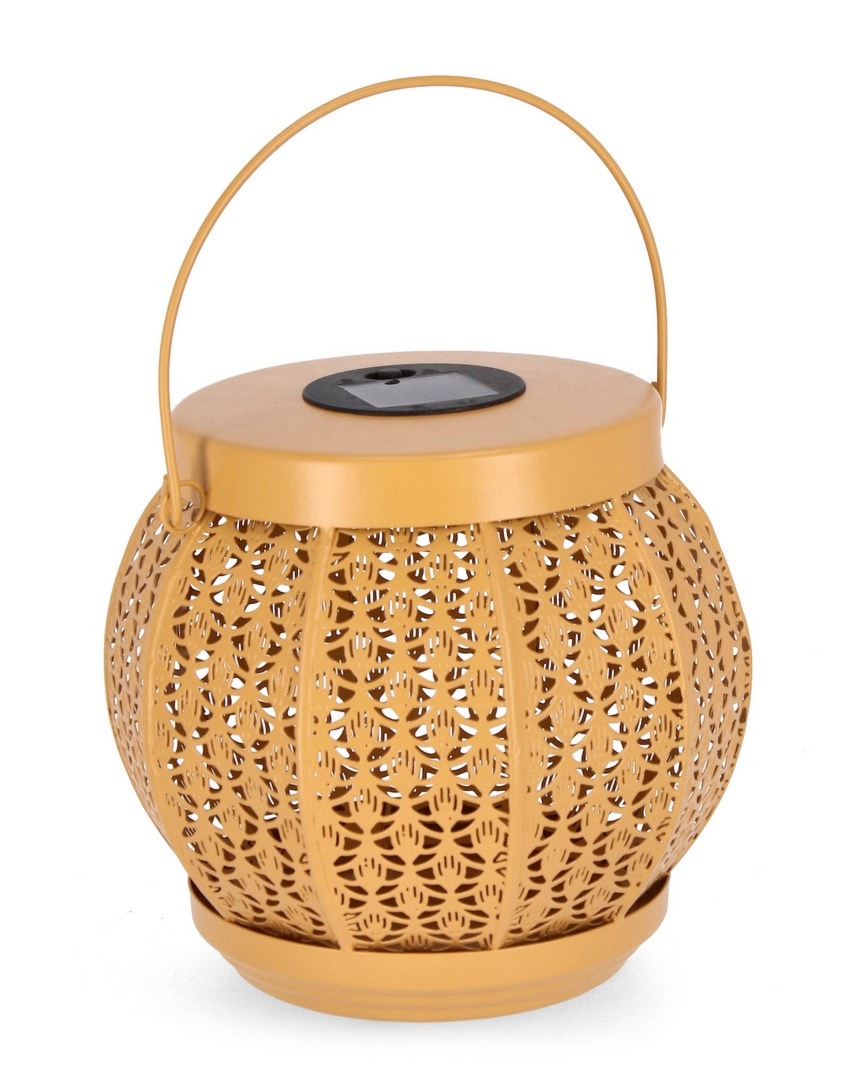 Latarnia solarna SAMIR żółta Ø20 stalowa Bizzotto