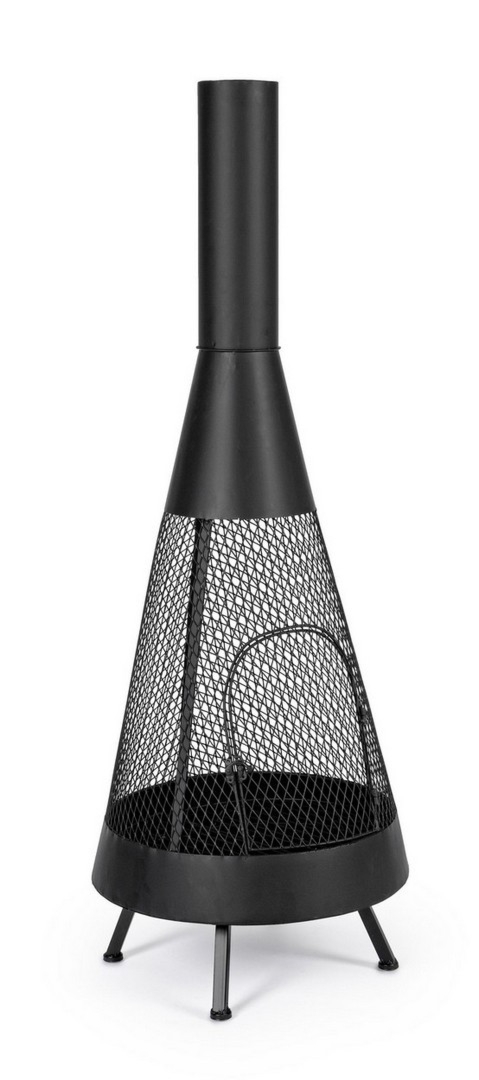 Palenisko ogrodowe EFESTO czarne Ø50 stalowe Bizzotto