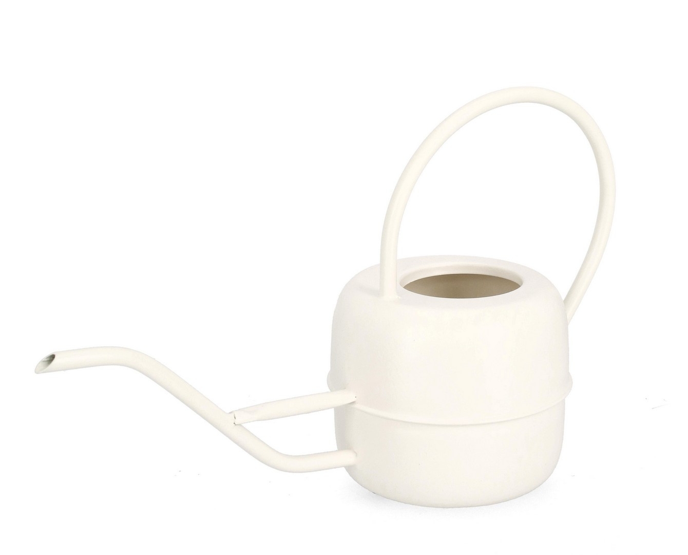 Konewka KEYRA biała 38x15x35h stalowa Bizzotto