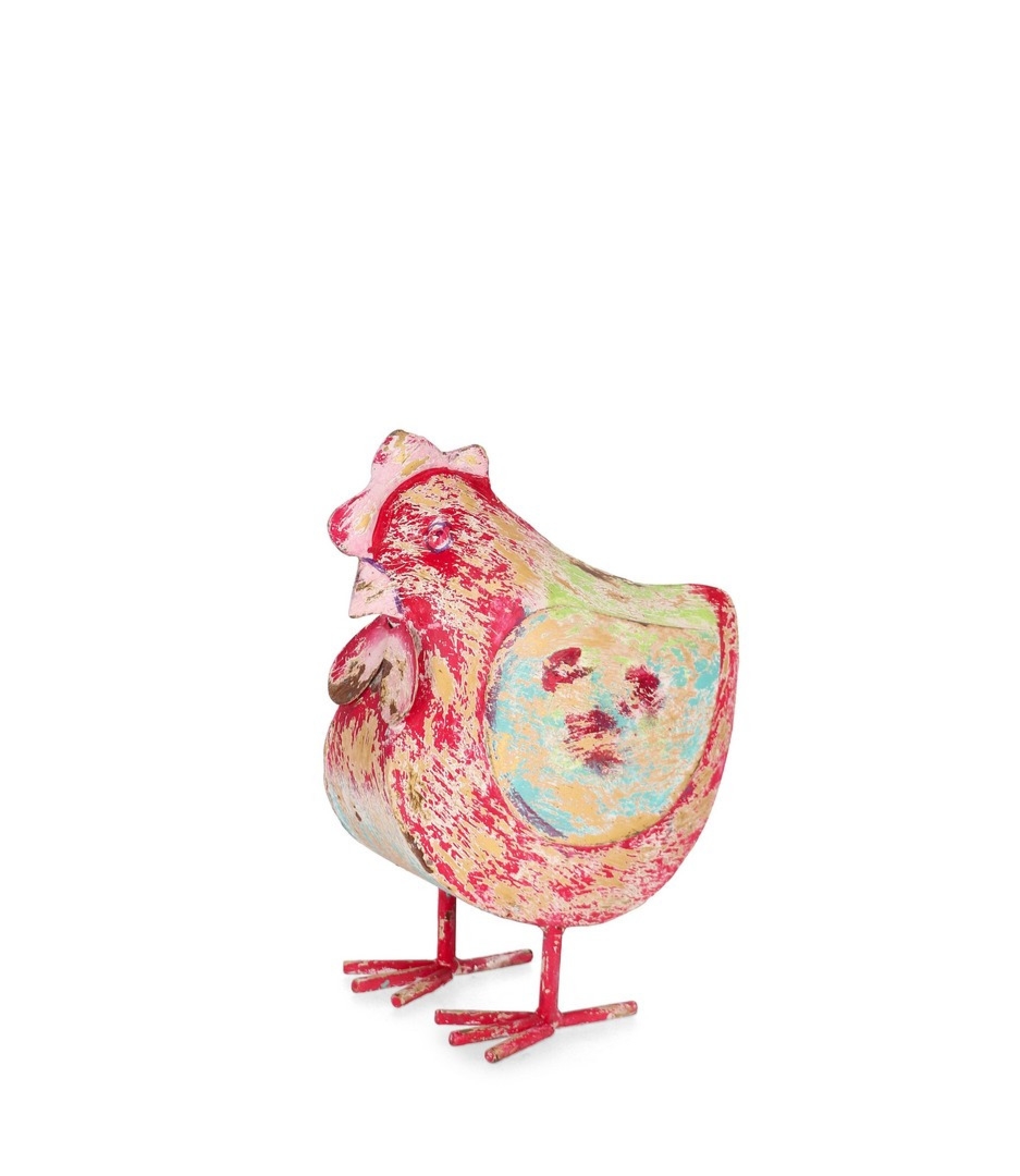 Figurka kurczak NUNA 26x16x31h metalowa Bizzotto