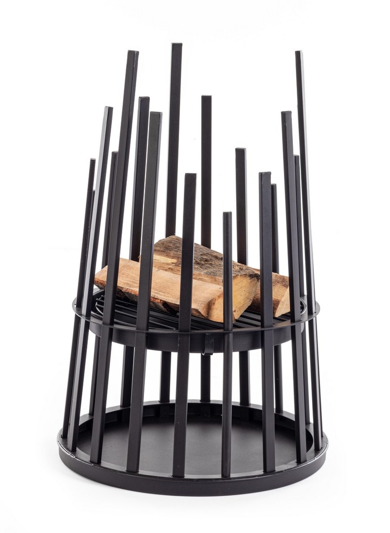 Palenisko ogrodowe ALABAMA czarne Ø50 stalowe Bizzotto