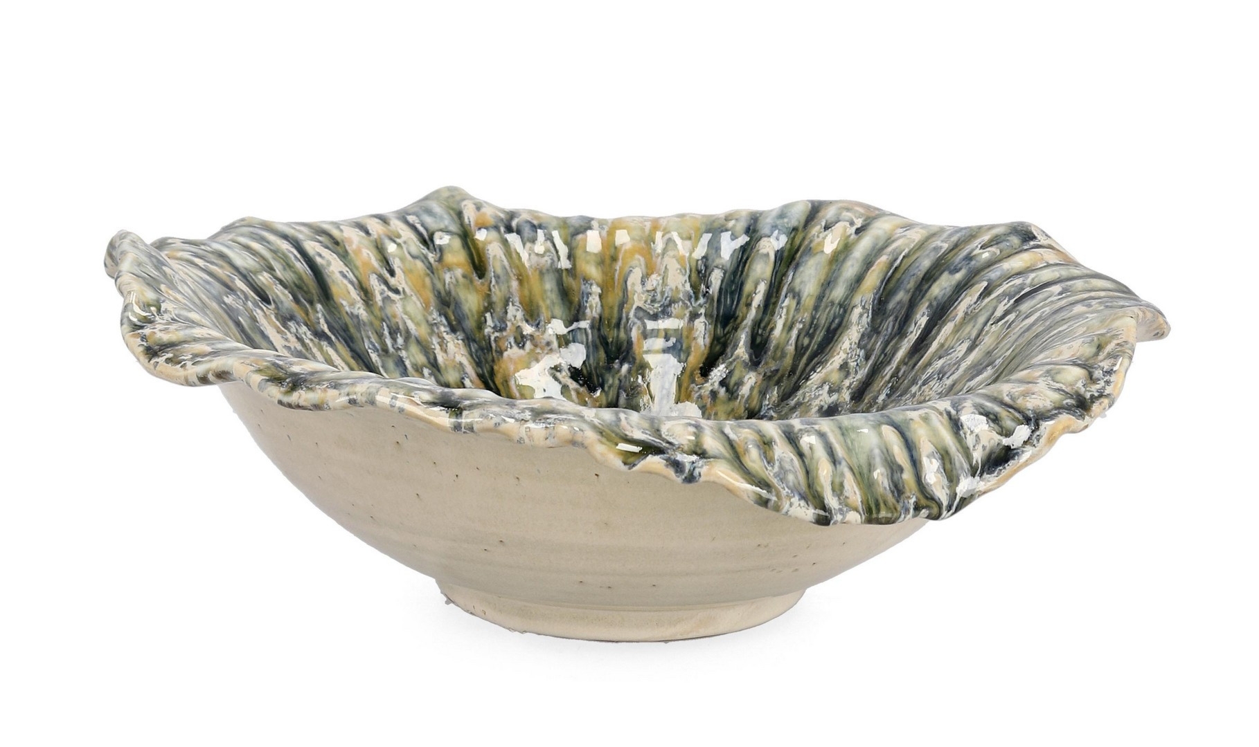 Miska dekoracyjna ESMA zielona Ø34 z terakoty Bizzotto