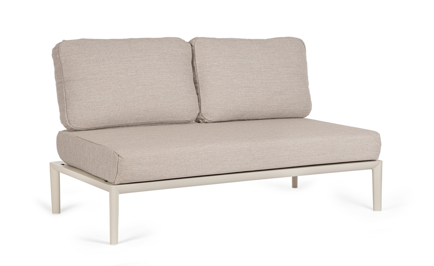 Sofa GERALD   aluminowa z poduszką olefinową Bizzotto
