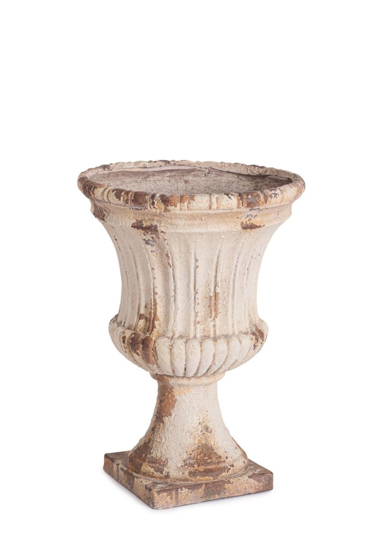 Wazon ręcznie wykonany SAIFUL beżowy Ø40 z magnezu Bizzotto