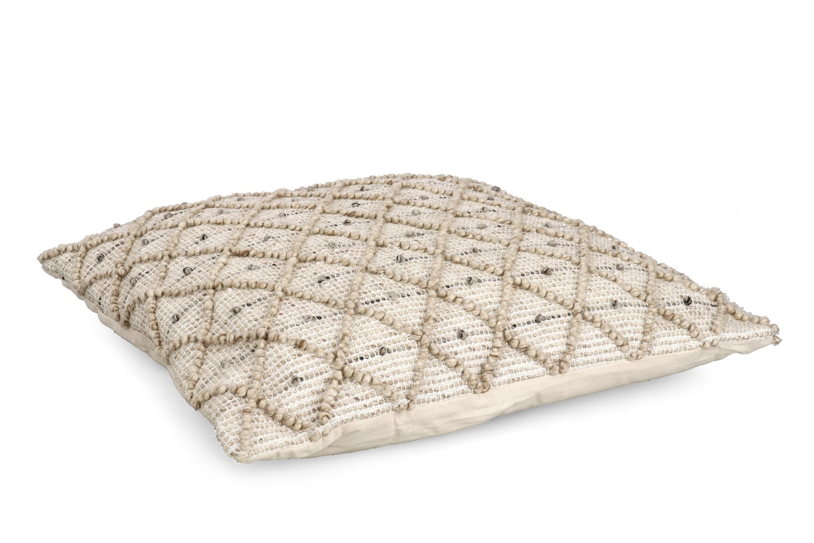 Poduszka outdoorowa CHANDER biało beżowy 80x80 wodoodporna z poliestru Bizzotto